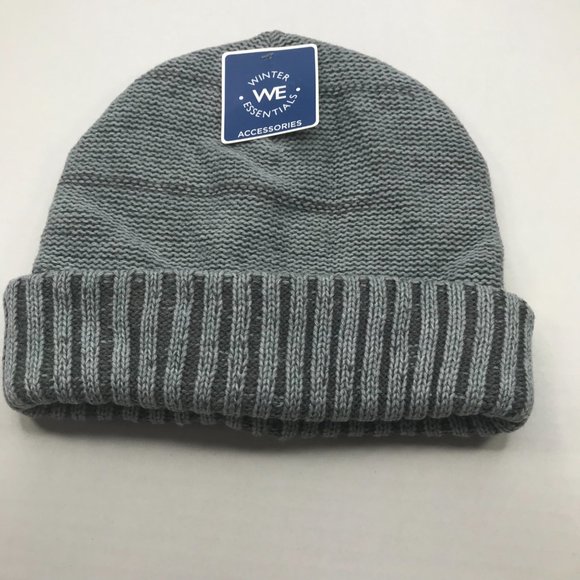 Winter Essentials Men's One Size Gray Knit Beanie New - Picture 3 of 9